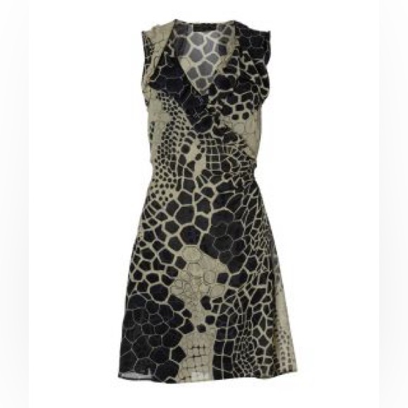 Allsaints silk wrap dress size 8 - Picture 4 of 9